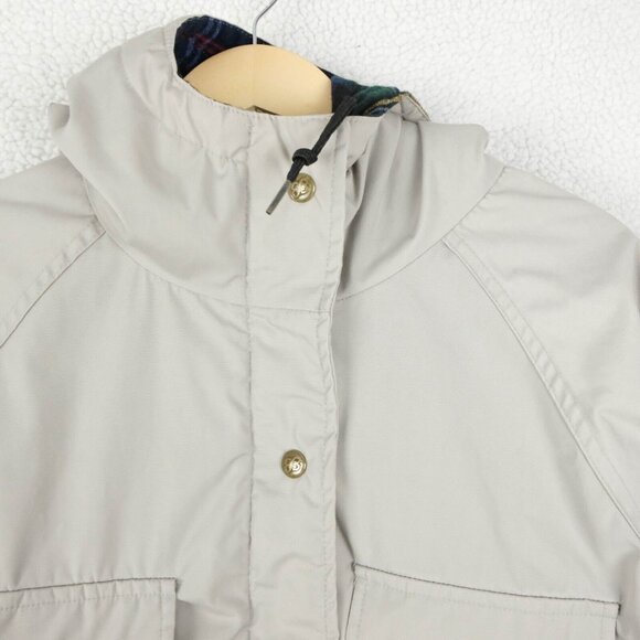 Vintage Eddie Bauer Parka Mens Small Gray Lined Hooded Outdoor Winter Jacket 90S - Picture 2 of 10